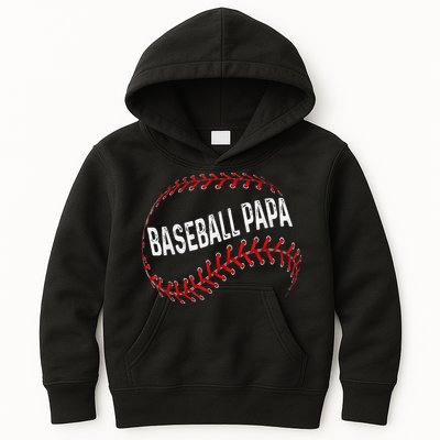 Baseball Papa Dad My Favorite Baseball Player Calls Me Kids Hoodie