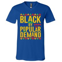 Black Popular Ded African American Melanin Black History Gift V-Neck T-Shirt