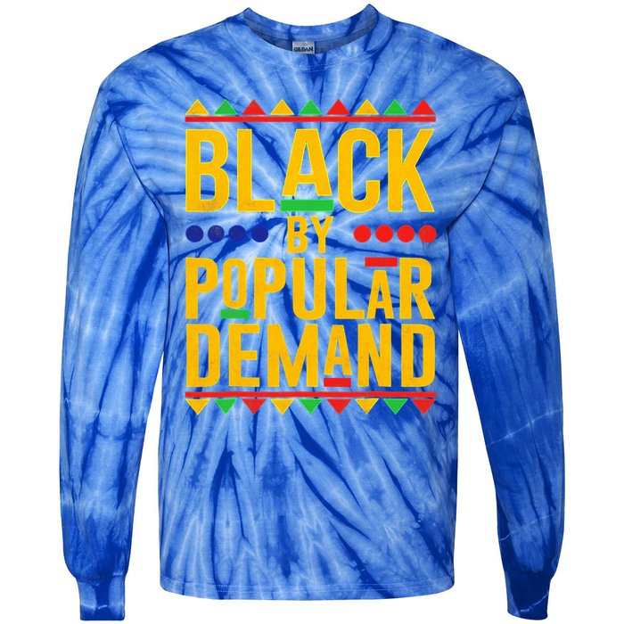 Black Popular Ded African American Melanin Black History Gift Tie-Dye Long Sleeve Shirt