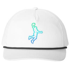 Basketball Player Dunking Basketball Snapback Five-Panel Rope Hat