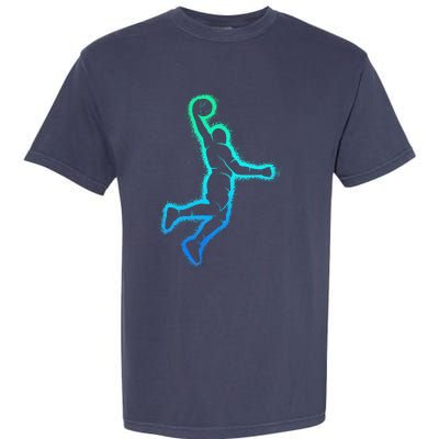 Basketball Player Dunking Basketball Garment-Dyed Heavyweight T-Shirt