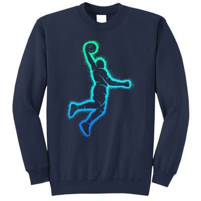 Basketball Player Dunking Basketball Sweatshirt