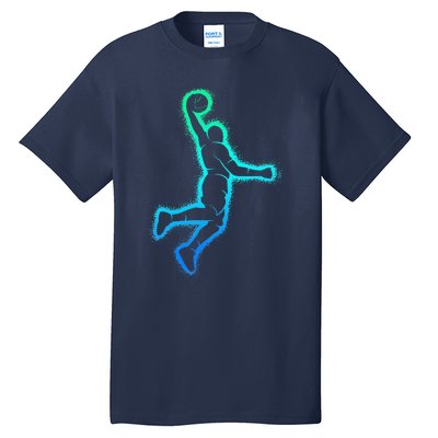 Basketball Player Dunking Basketball Tall T-Shirt