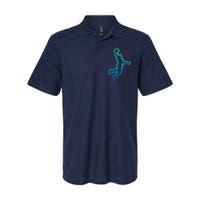 Basketball Player Dunking Basketball Softstyle Adult Sport Polo