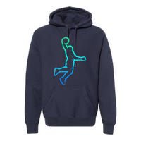 Basketball Player Dunking Basketball Premium Hoodie