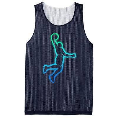 Basketball Player Dunking Basketball Mesh Reversible Basketball Jersey Tank