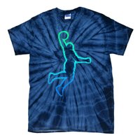 Basketball Player Dunking Basketball Tie-Dye T-Shirt