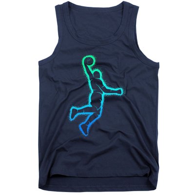 Basketball Player Dunking Basketball Tank Top