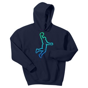 Basketball Player Dunking Basketball Kids Hoodie