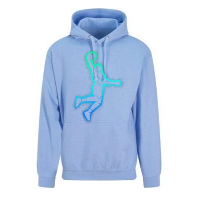 Basketball Player Dunking Basketball Unisex Surf Hoodie