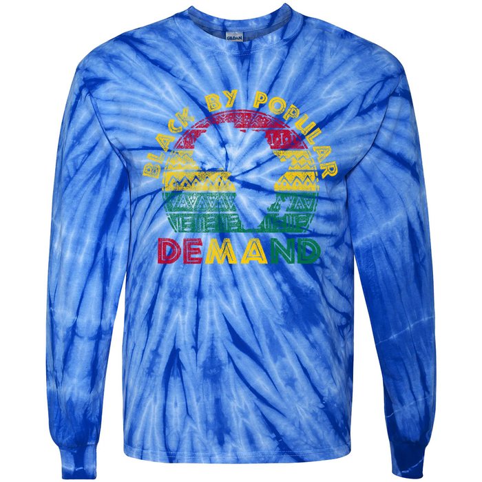 Black Popular Ded African American Melanin Black History Gift Tie-Dye Long Sleeve Shirt