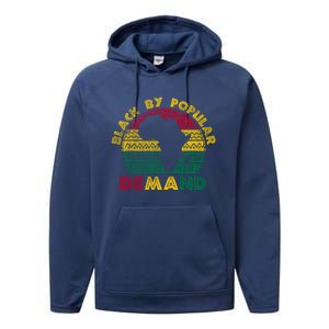 Black Popular Ded African American Melanin Black History Gift Performance Fleece Hoodie