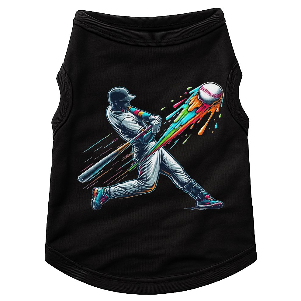 Baseball Player Drip Doggie Tank