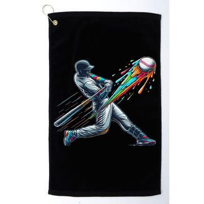 Baseball Player Drip Golf Towel