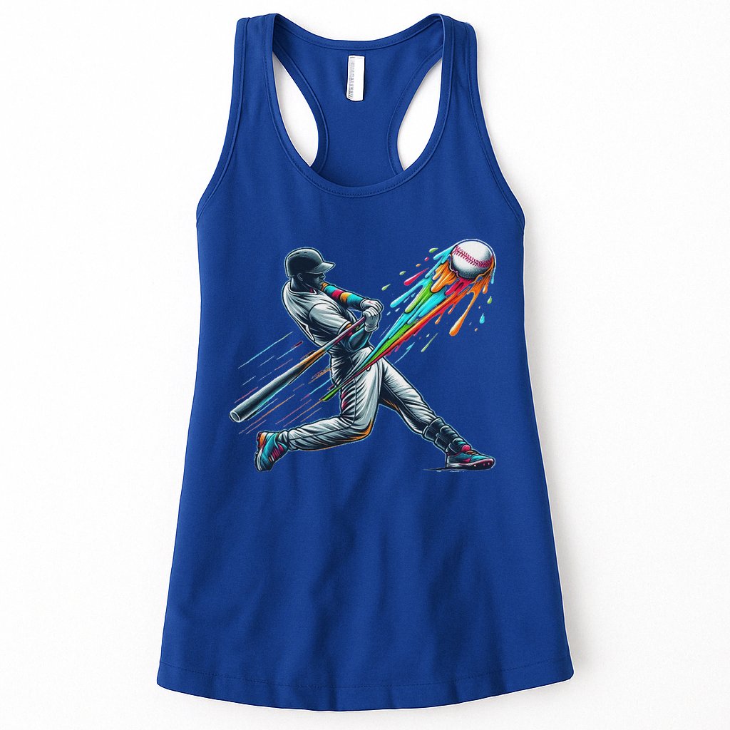 Baseball Player Drip Womens Tank Top
