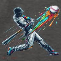 Baseball Player Drip Vector Backpack