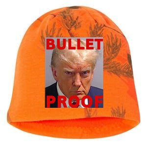 Bullet Proof Donald Trump 2024 Fight Fight Fight Trump Rally Kati - Camo Knit Beanie