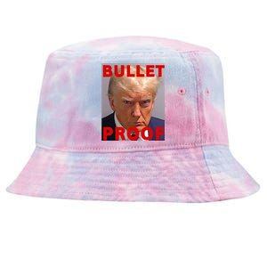 Bullet Proof Donald Trump 2024 Fight Fight Fight Trump Rally Tie-Dyed Bucket Hat