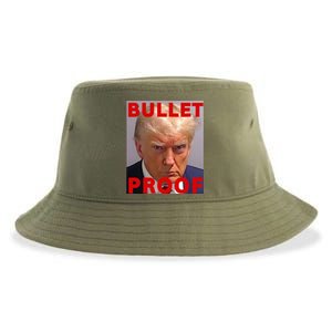 Bullet Proof Donald Trump 2024 Fight Fight Fight Trump Rally Sustainable Bucket Hat