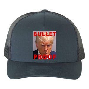 Bullet Proof Donald Trump 2024 Fight Fight Fight Trump Rally Yupoong Adult 5-Panel Trucker Hat