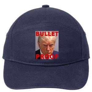 Bullet Proof Donald Trump 2024 Fight Fight Fight Trump Rally 7-Panel Snapback Hat