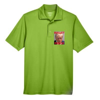 Bullet Proof Donald Trump 2024 Election Strong Men's Origin Performance Piqué Polo