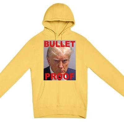 Bullet Proof Donald Trump 2024 Election Strong Premium Pullover Hoodie