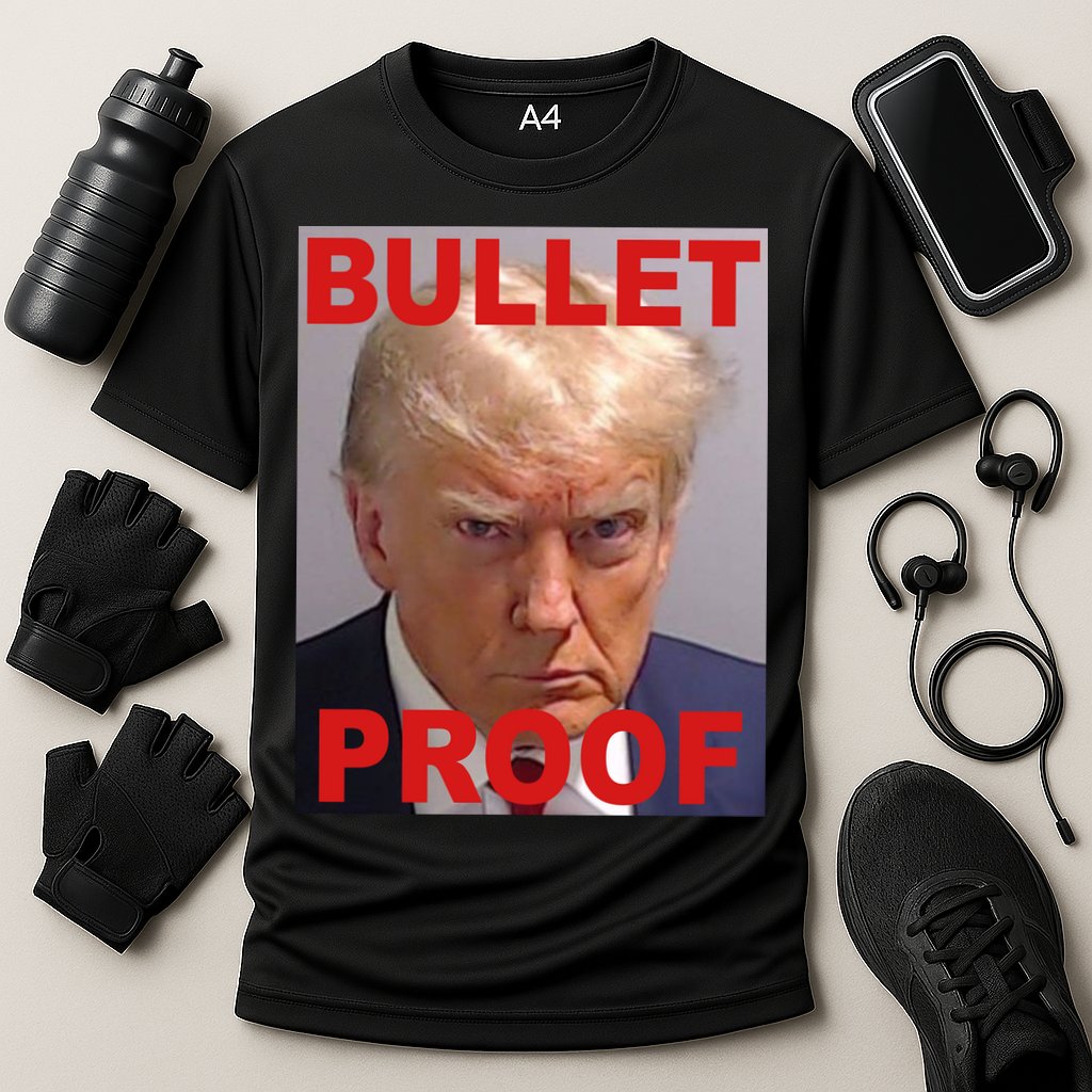 Bullet Proof Donald Trump 2024 Election Strong Cooling Performance Crew T-Shirt