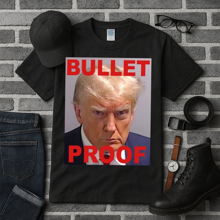 Bullet Proof Donald Trump 2024 Election Strong Tall T-Shirt