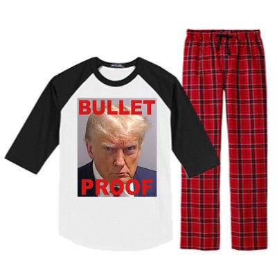 Bullet Proof Donald Trump 2024 Election Strong Raglan Sleeve Pajama Set