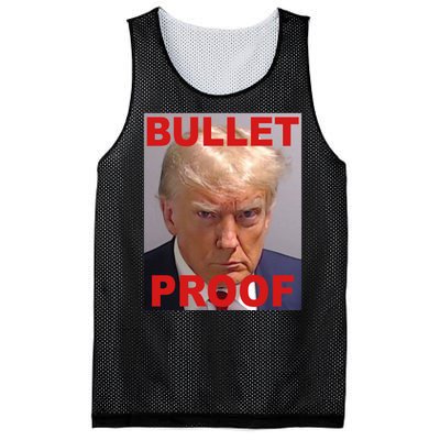 Bullet Proof Donald Trump 2024 Election Strong Mesh Reversible Basketball Jersey Tank