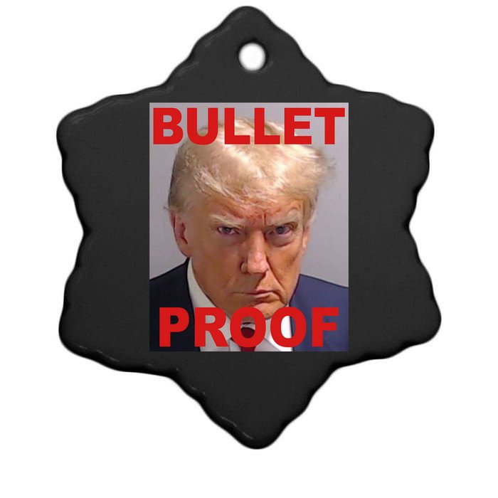 Bullet Proof Donald Trump 2024 Election Strong Ceramic Star Ornament