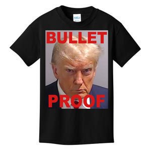 Bullet Proof Donald Trump 2024 Election Strong Kids T-Shirt