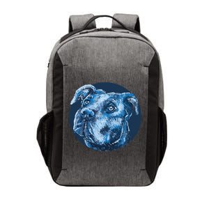 Blue Pitbull Dog Animal Portrait Cute Vector Backpack