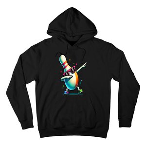 Bowling Pin Dabbing Sunglasses Bowler Player Hoodie