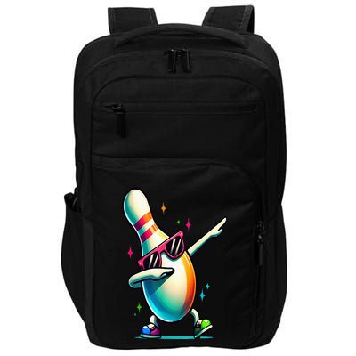 Bowling Pin Dabbing Sunglasses Bowler Player Impact Tech Backpack