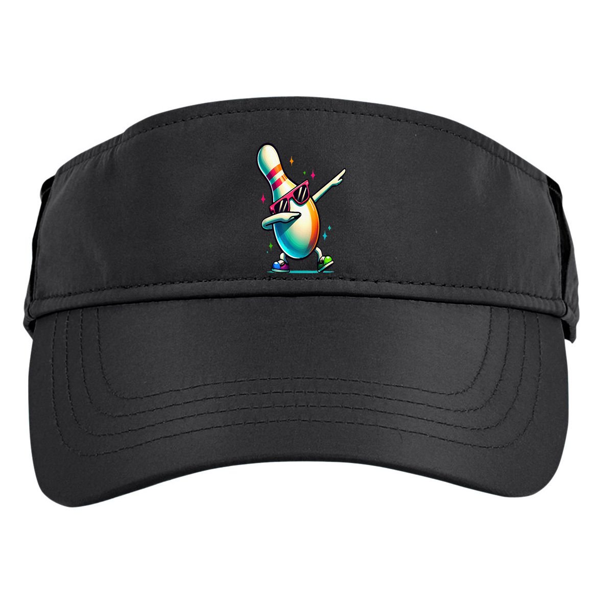 Bowling Pin Dabbing Sunglasses Bowler Player Adult Drive Performance Visor