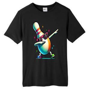 Bowling Pin Dabbing Sunglasses Bowler Player Tall Fusion ChromaSoft Performance T-Shirt