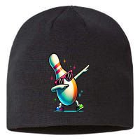 Bowling Pin Dabbing Sunglasses Bowler Player Sustainable Beanie
