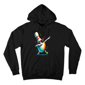 Bowling Pin Dabbing Sunglasses Bowler Player Tall Hoodie