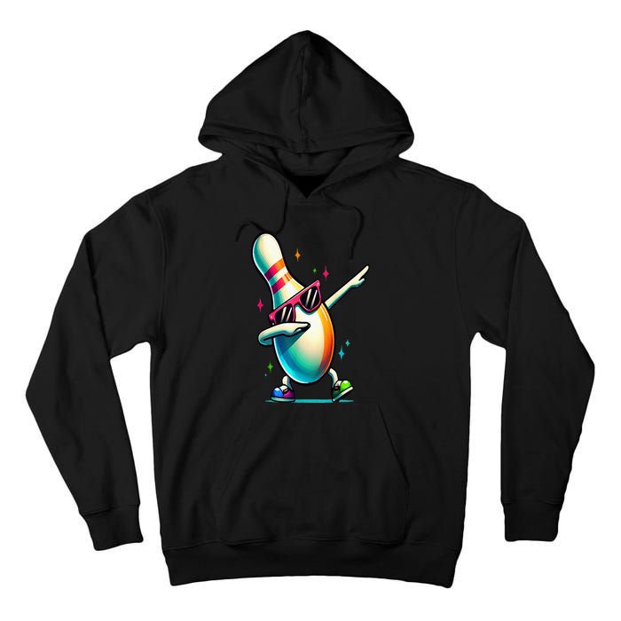 Bowling Pin Dabbing Sunglasses Bowler Player Tall Hoodie