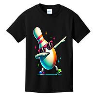 Bowling Pin Dabbing Sunglasses Bowler Player Kids T-Shirt