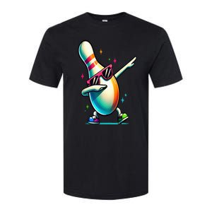 Bowling Pin Dabbing Sunglasses Bowler Player Softstyle CVC T-Shirt