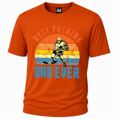 Best Pucking DAD Vintage Retro Fathers Day Gif Cooling Performance Crew T-Shirt