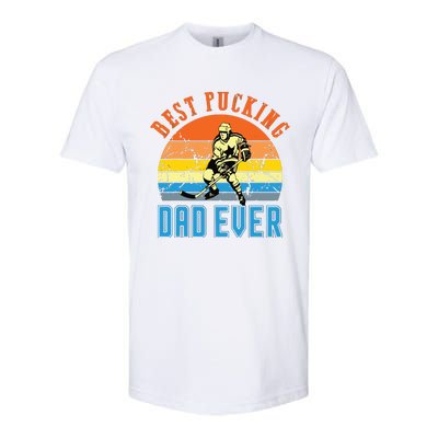 Best Pucking DAD Vintage Retro Fathers Day Gif Softstyle CVC T-Shirt