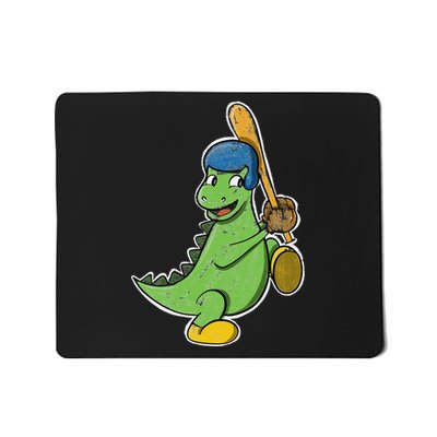 Baseball Player Dinosaur  T Rex Birthday Gift Mousepad