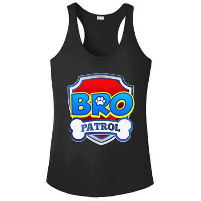 Bro Patrol Dog Funny Gift Birthday Party Ladies PosiCharge Competitor Racerback Tank