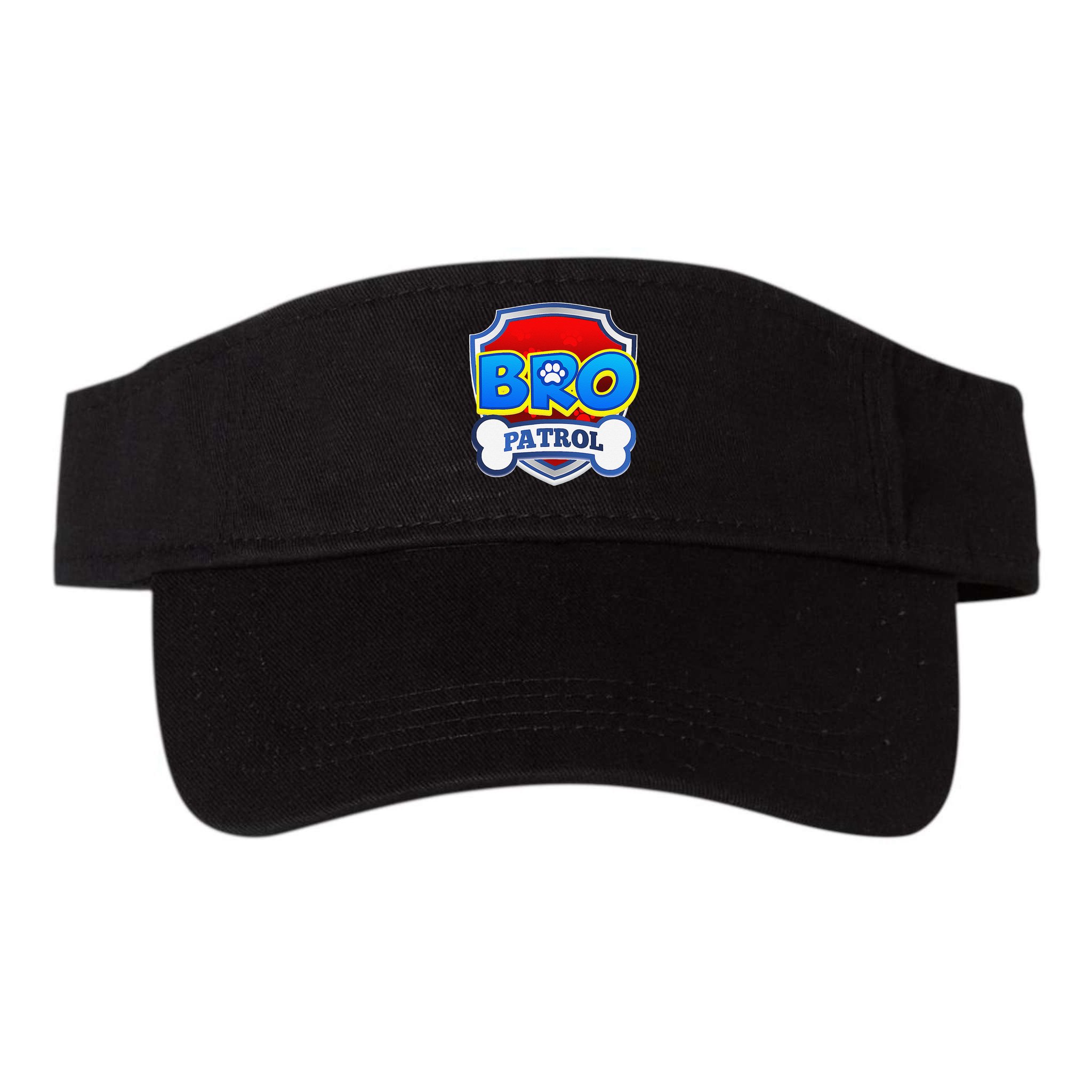 Bro Patrol Dog Funny Gift Birthday Party Visor