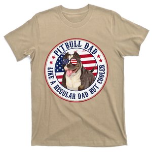 Best Pitbull Dad Ever American Flag Patriotic Dog Lover Owne T-Shirt