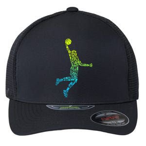 Basketball Players Dunking Flexfit Unipanel Trucker Cap